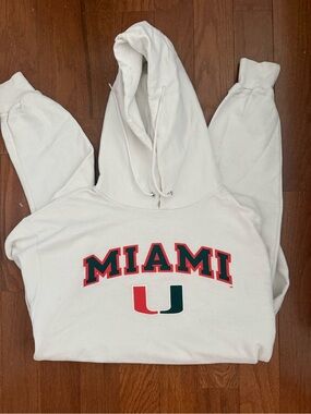 Champion Cream Miami University Graphic Hoodie